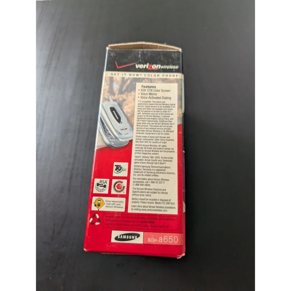 Samsung SCH-A650 - Silver (Verizon) Flip Phone Untested As /‎ Is - Prop Phone
